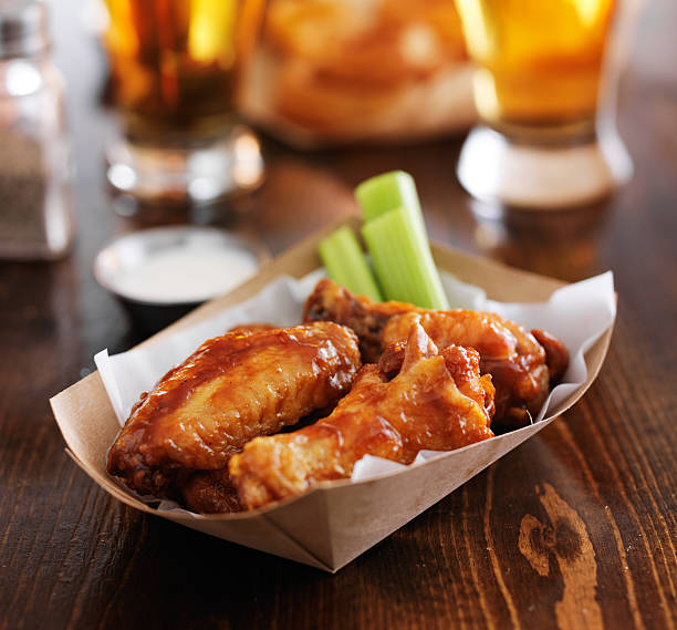 istock hot bbq buffalo chicken wings 521875619