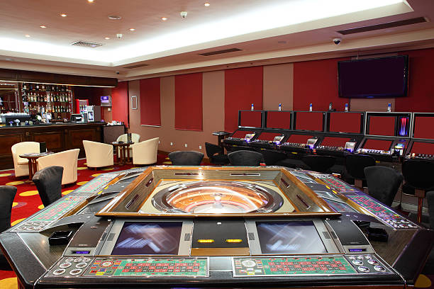 istock bright and fashionable casino with tables 521876327