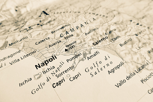 Mapa de la ciudad de Naples photo