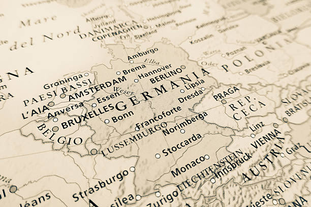 mapa de alemania - segunda guerra mundial fotografías e imágenes de stock