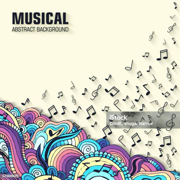 Abstract Musical Background Design Vector Illustration Concept Stock Illustration - Download Image Now