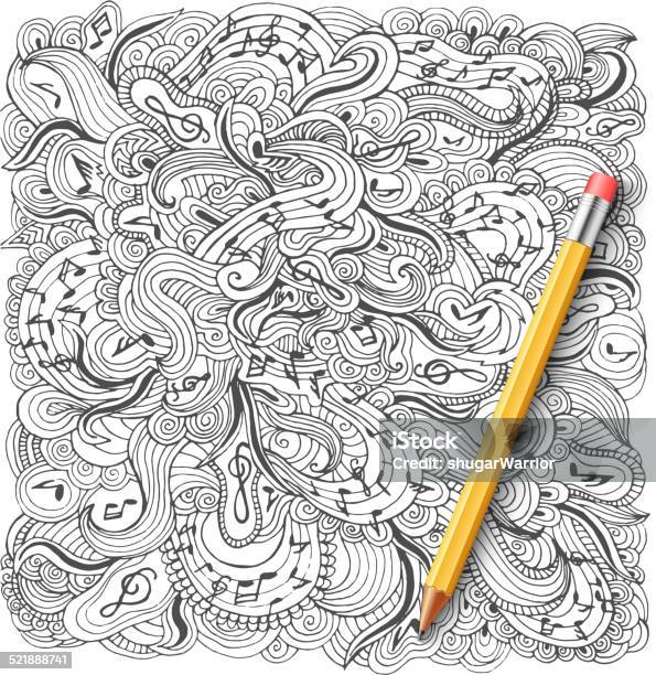 Abstract Musical Background Design Vector Illustration Concept Stock Illustration - Download Image Now