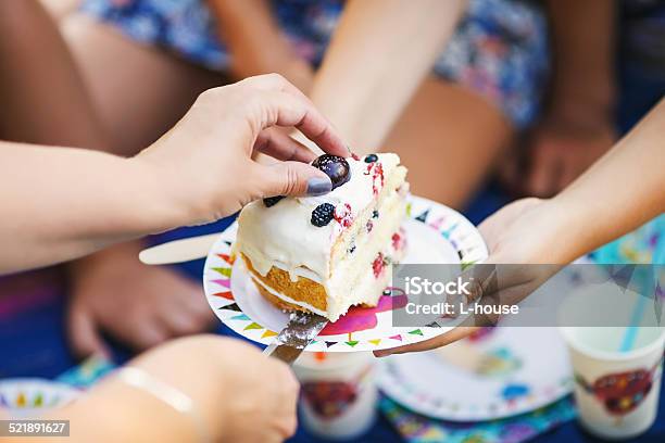 One Piece Blueberry Cake Stock Photo - Download Image Now - Blueberry, Cake, Candy