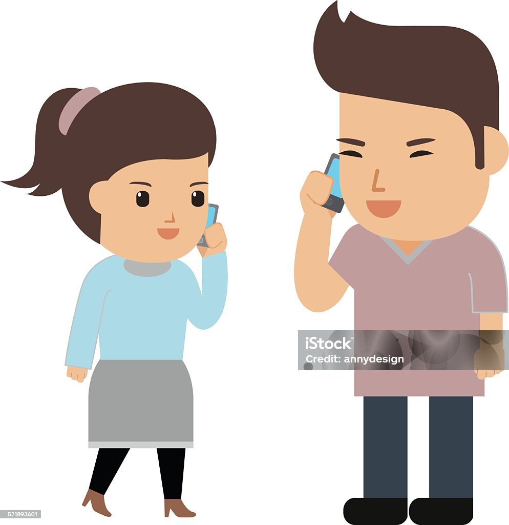 Someone Is Calling Graphics People Call Stock Illustration - Download Image Now - Adult ...