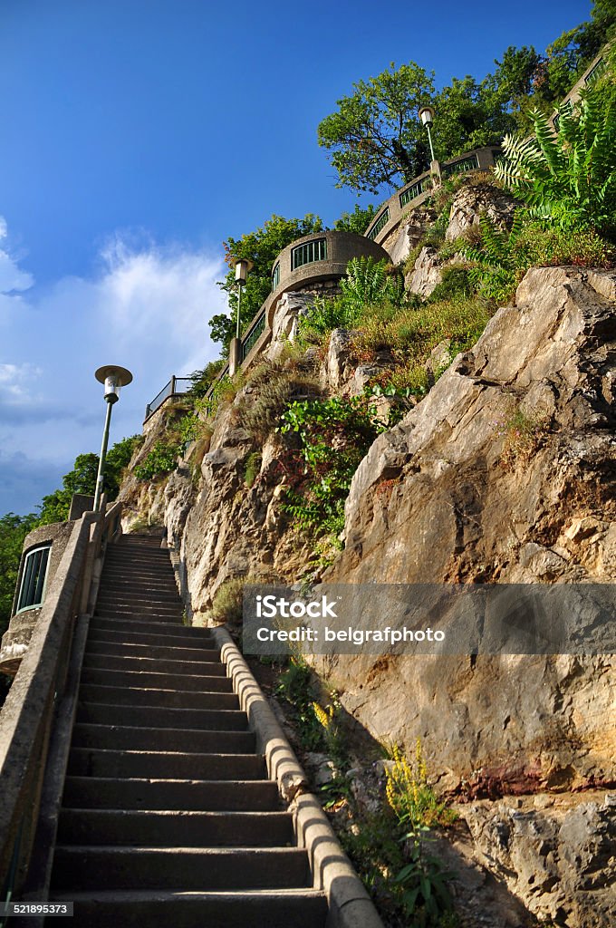 Graz The clock tower on Schlossberg in the austian city of Graz. Architecture Stock Photo