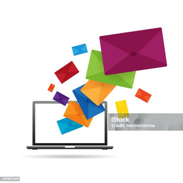 Computer Message Graphic Computer Message Stock Illustration - Download Image Now - Abstract ...