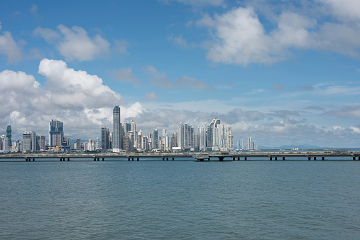 A view of Panama City from the Ocean.