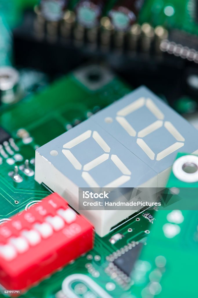 Heap of PCBs and electronic components Heap of PCBs and electronic components (close-up shot) Business Finance and Industry Stock Photo