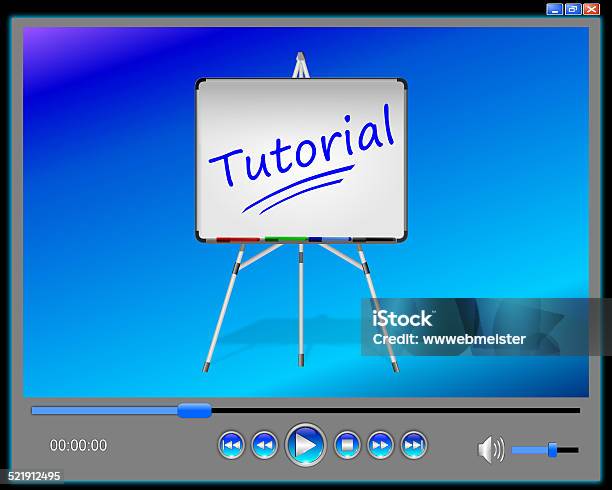 Player Tutorial Guide Media Player Tutorial Stock Illustration - Download Image Now ...