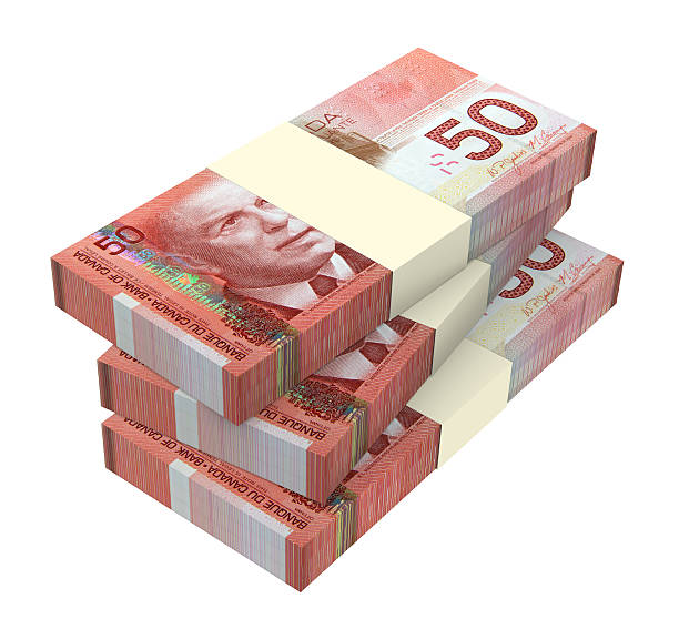 istock Canadian dollars money isolated on white background. 521912499