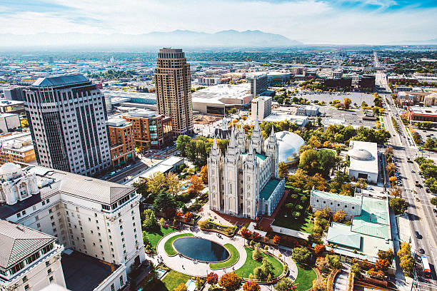 istock Salt Lake City Aerial View 521912553