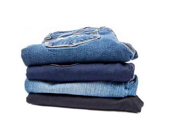istock Jeans of Various Colors Isolated on White Background 521912929