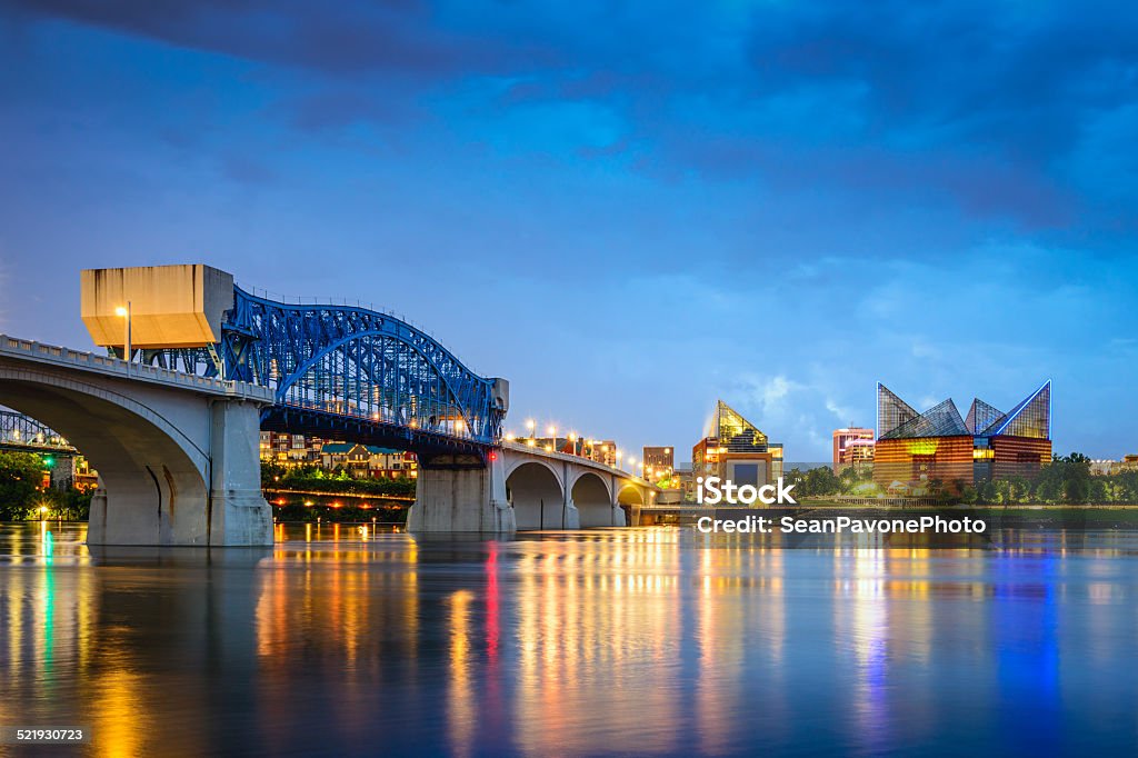 Horizonte de la ciudad de Chattanooga, Tennessee - Foto de stock de Chattanooga libre de derechos