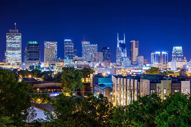 Nashville, Tennesssee, USA downtown skyline.