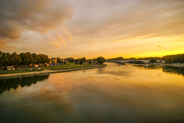 istock Avignon at sunset, France 521930927