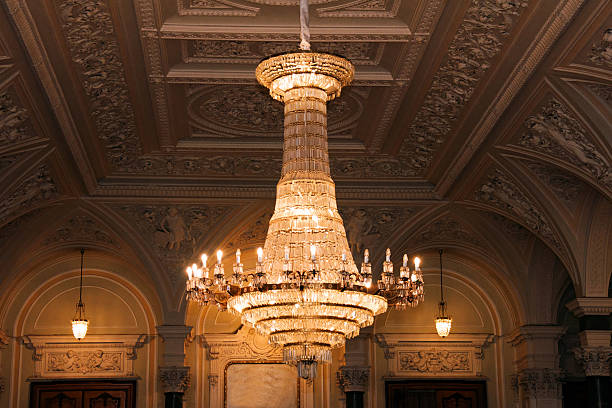 istock Beautiful crystal chandeliers 521933913