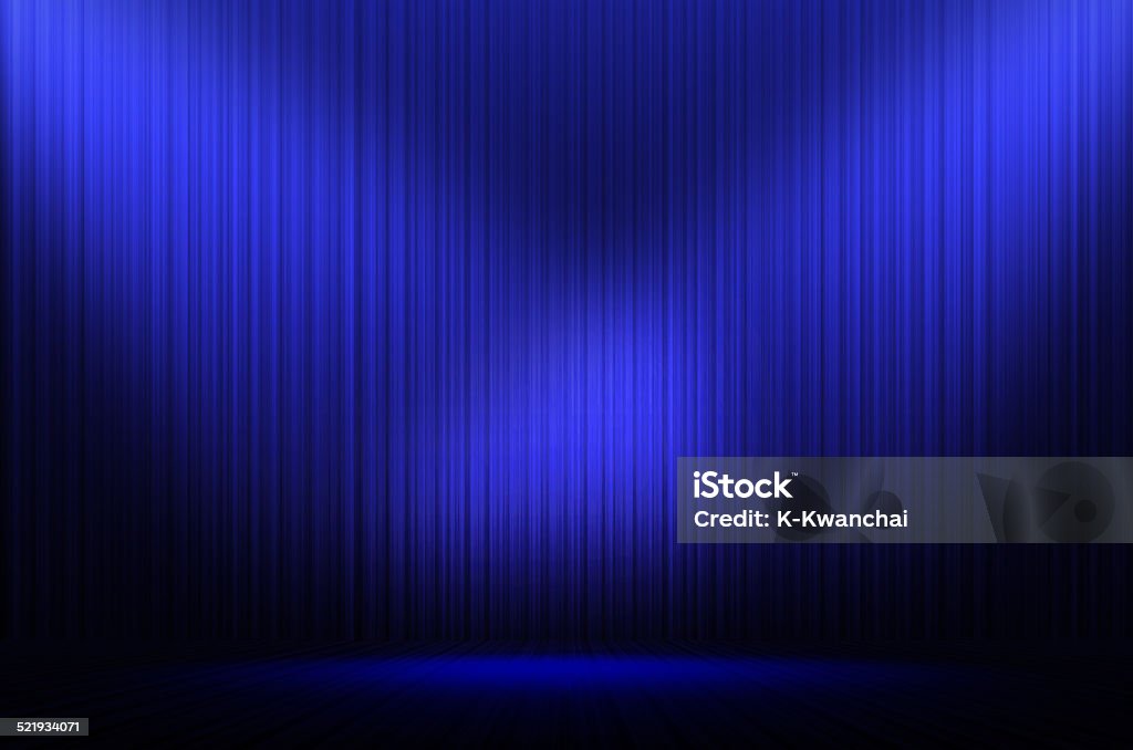blue stage light as background Abstract Stock Photo