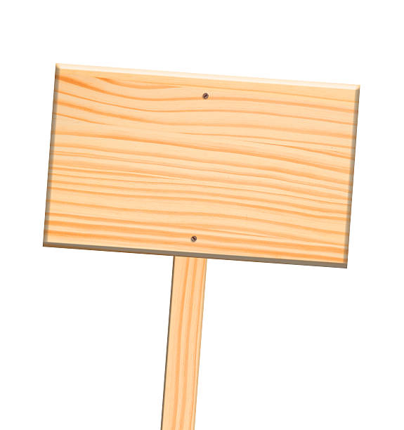 istock Wooden sign, isolated, clipping path. 521936293