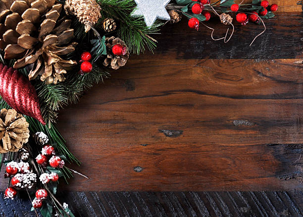istock Traditional Happy Holidays and Christmas background 521953573