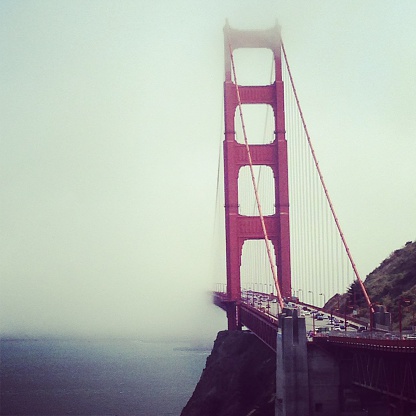 Golden Gate and the mist.