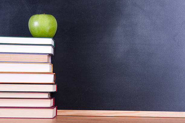 istock apple on top of stacked books 521955211