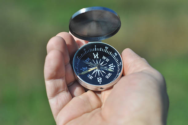istock compass in the palm of your hand. 521956481