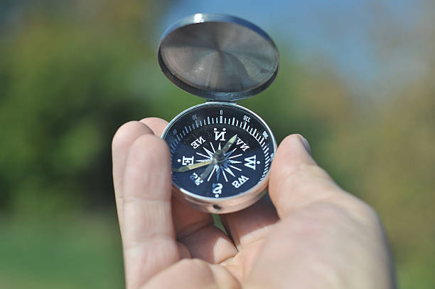 istock compass in the palm of your hand. 521956483