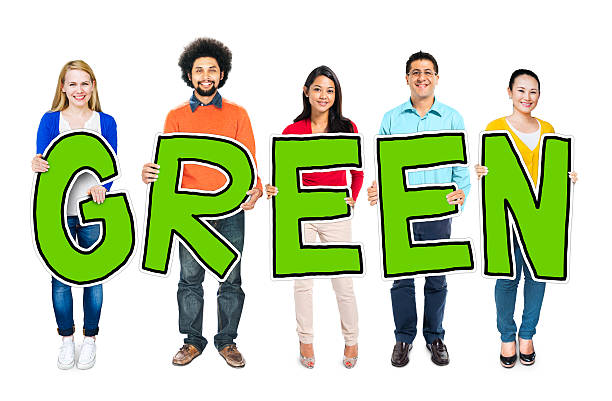 istock Group of People Holding Letter Green Concept 521958433