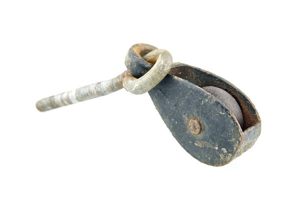 istock Close up old and dirty pulley 521970859