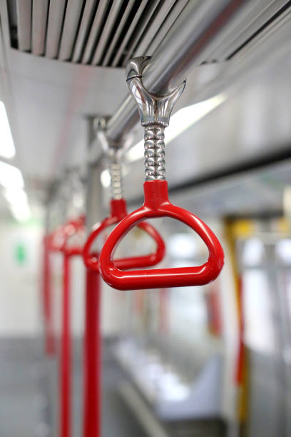 istock Subway Trains Cabin and Handles IN HONG KONG 1 521972003