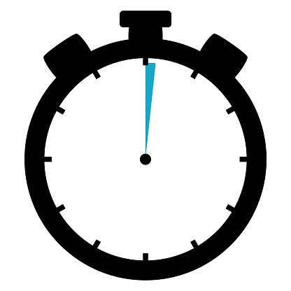 Stoppwatch Icon 1 Second 1 Minute