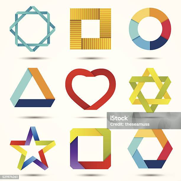 Abstract Creative Signs And Symbols Set Logo Template Stock Illustration - Download Image Now