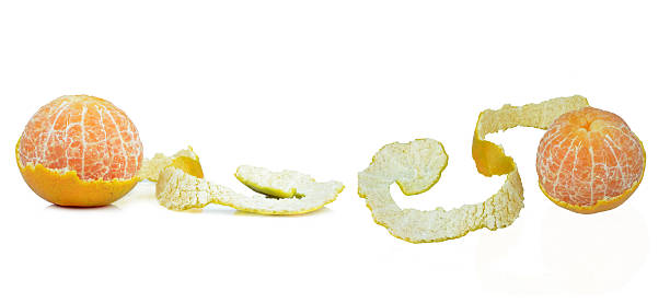 istock Peel of an orange isolated on white background 521974449