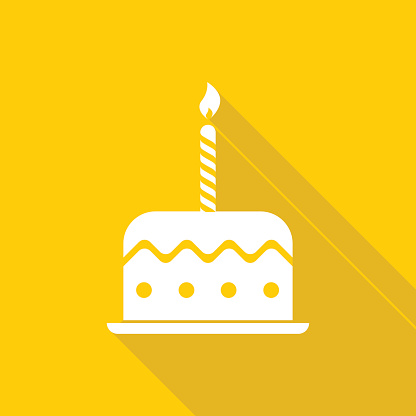 Birthday cake icon. Global colour used.