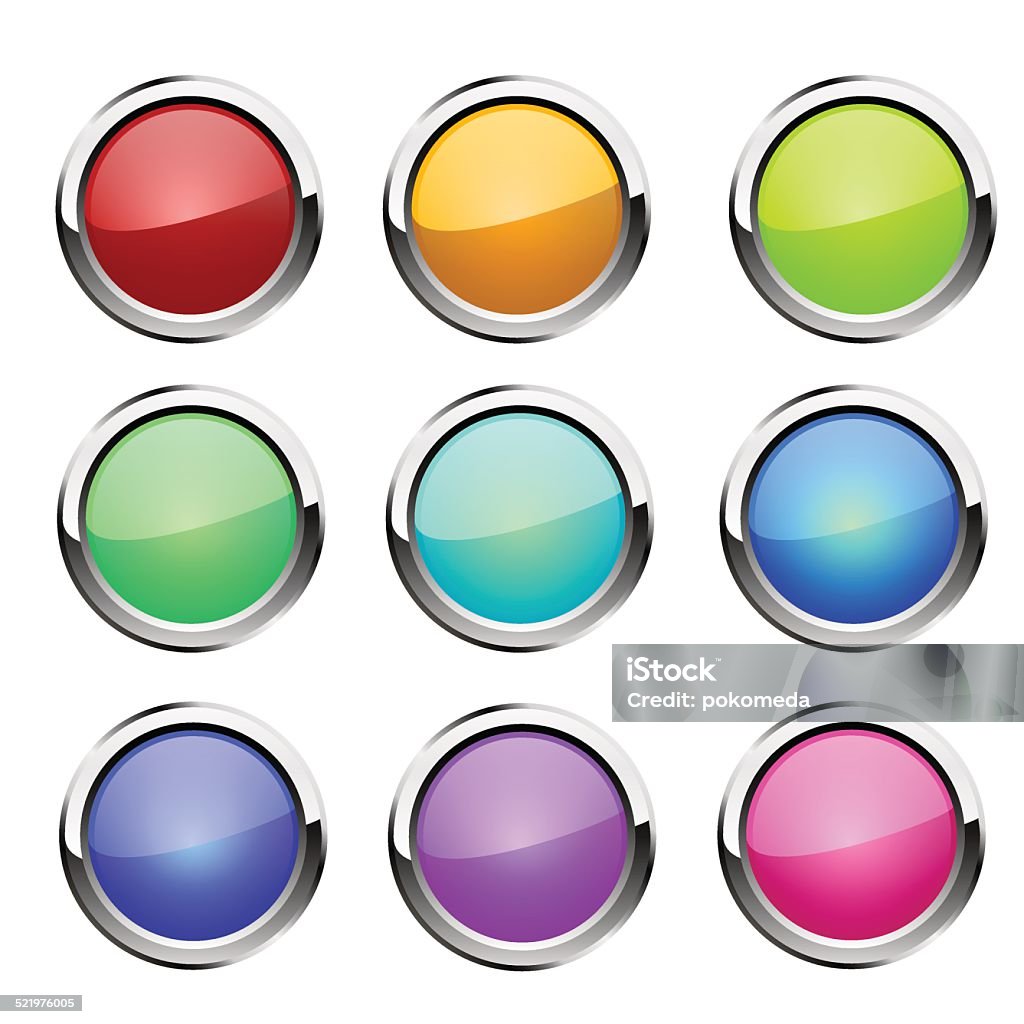 String And Button Vector Buttons Set Vector Stock Illustration - Download Image Now - Arts ...