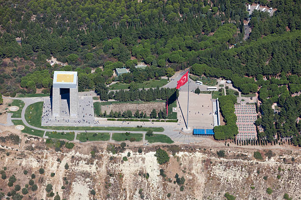 istock Canakkale Martyrs' Memorial from above, Turkey 521976420