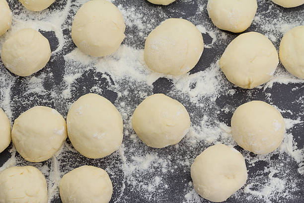 istock Asian cuisine. Rice dough ( balls ). Bread. 521976784