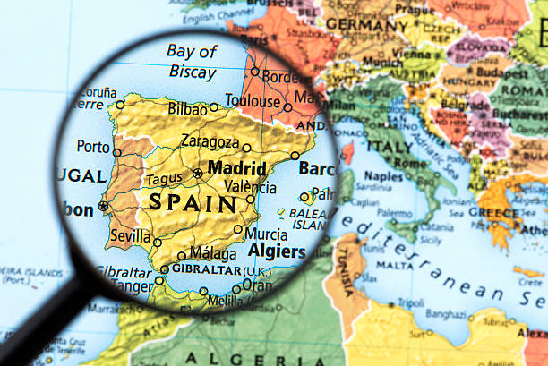 Foto de Mapa De Espanha E De Portugal e mais fotos de stock de Mapa - Mapa,  Espanha, Madrid - iStock