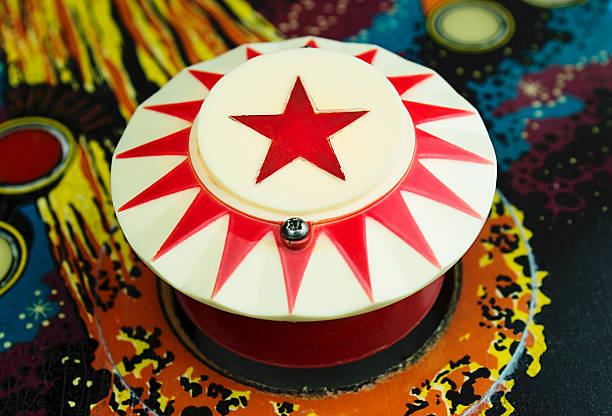 Bumper with a red star on a Pinball Machine