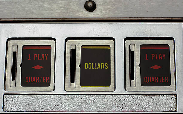 istock Coin Slots of a Pinball Machine 521978842