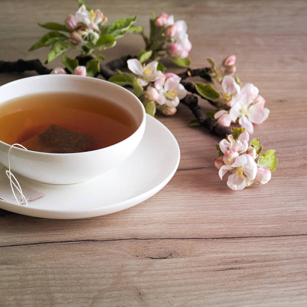 istock Cup of tea, closeup shot 521979146