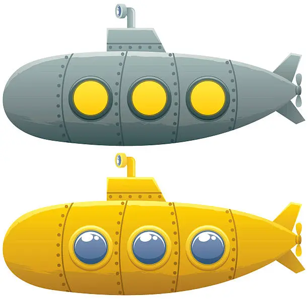 Vector illustration of Submarine