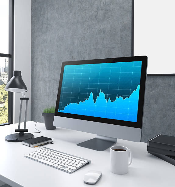 istock Business graph monitor 521983924