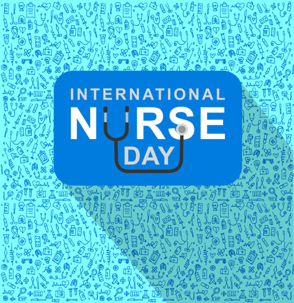 Vector illustration for International Nurse Day Vector illustration for International Nurse Day. Vector illustration for Nurse Day. Poster Nurse Day nurse backgrounds stock illustrations