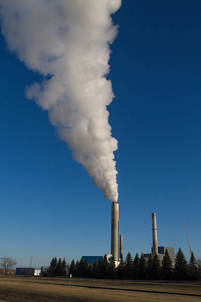 Coal Fired Power Plant stock photo
