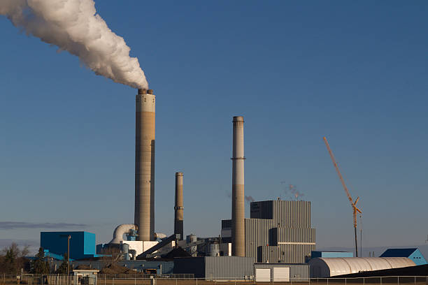 Coal Fired Power Plant stock photo