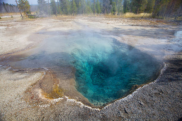 Firehole Spring Yellowstone stock photo