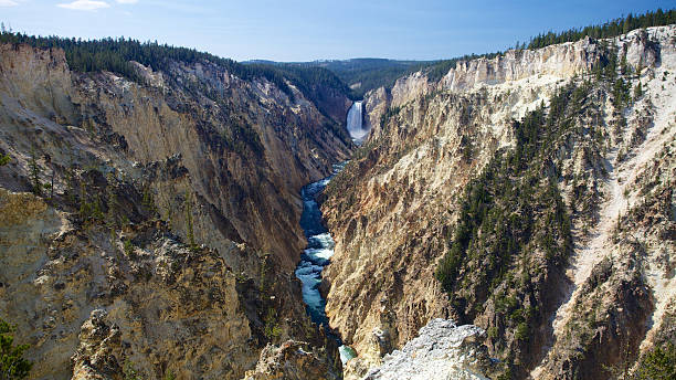 Yellowstone Grand Canyon. stock photo