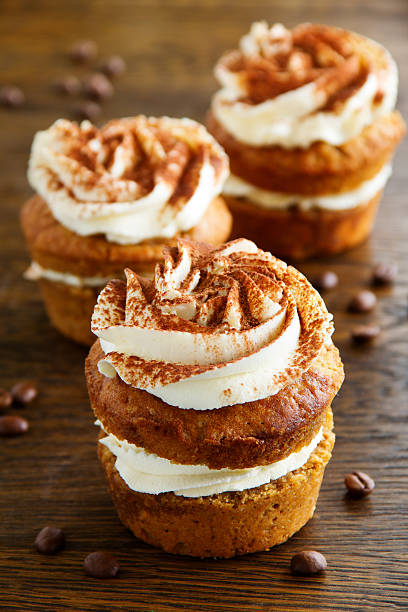 istock Cupcakes tiramisu with coffee syrup. 521993453