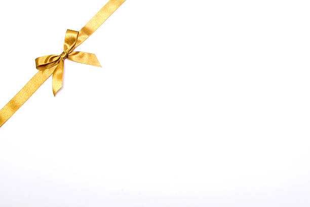istock Christmas ribbon on white background 521995787